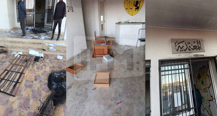 Des inconnus ont ruiné le siège de la délégation de la maison Bouzian et les gens sont parrainés en le réparant
