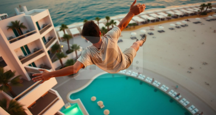 Northern Hammamet: Un jeune homme de l'un des étages est descendu à sa vie