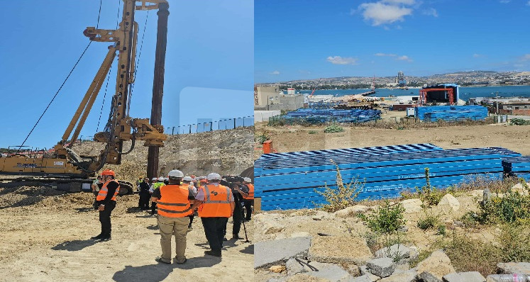 Le ministre de l'équipement et du logement supervise le début de l'achèvement des fondations profondes du projet Fixed Bridge