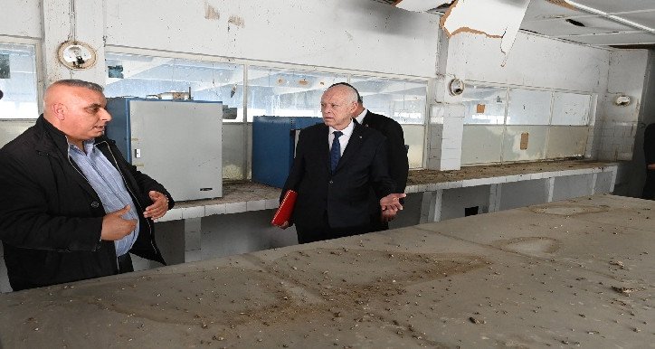 Le président passe en revue l'avancement des travaux de l'entreprise de viande de Wardiya