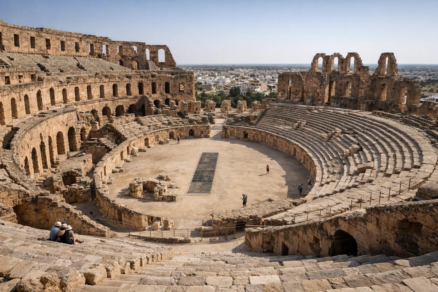 Cet amphithéâtre romain de Tunisie est presque aussi grand que le Colisée — et il y a 50 fois moins de monde